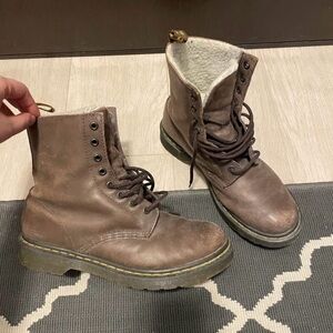 Dr. Martens Brown Lined Winter Boots